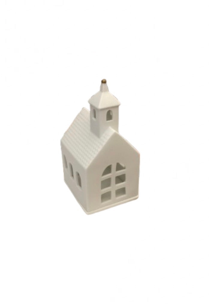 Petite chapelle lumineuse Räder porcelaine blanche