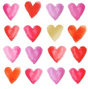 Serviette en papier Aquarell Hearts gold 33x33 - PPD