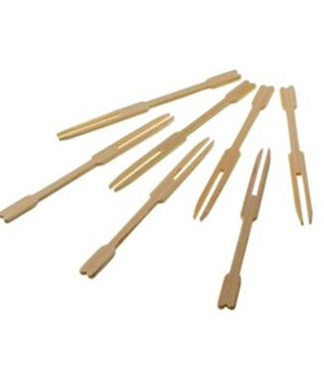 Lot de 50 fourchettes miniatures DM en bambou