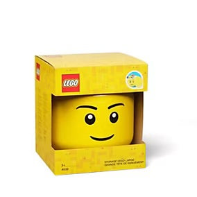 Tête de rangement LEGO - décorative sur une étagère d'enfant