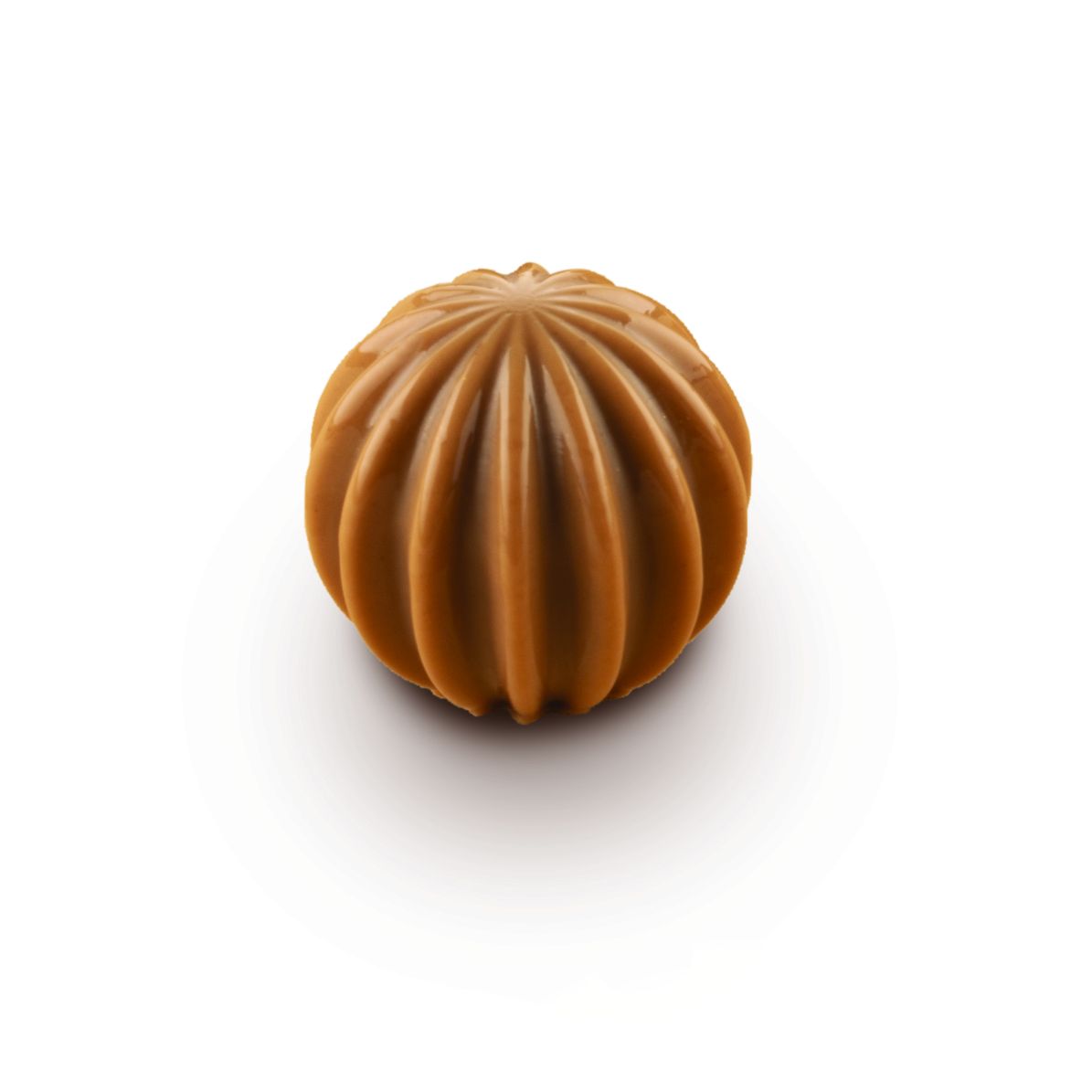 Pralines en relief réalisées avec le moule Winter Ball Silikomart