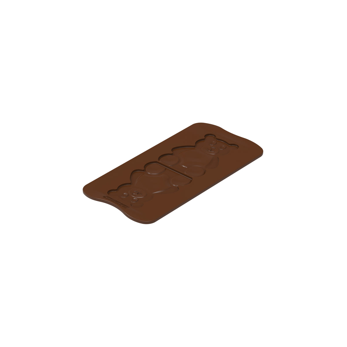 Moule Choco Bear Silikomart en silicone à 2 cavités, vu seul