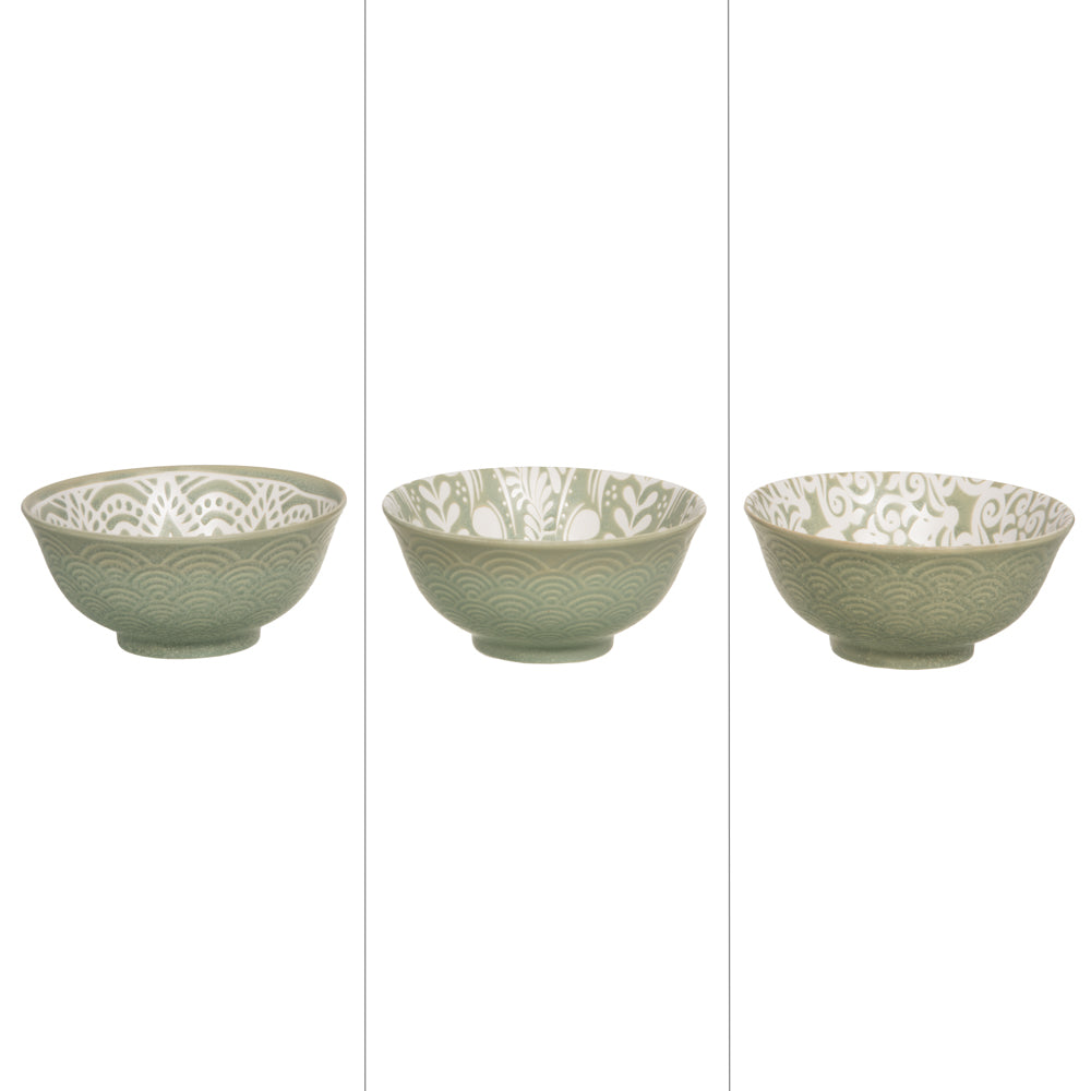 Bol vert Safi 15cm - Maison Bastide