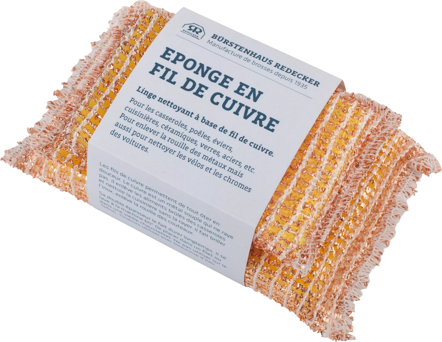 Lot de 2 eponges en fil de cuivre - Redecker