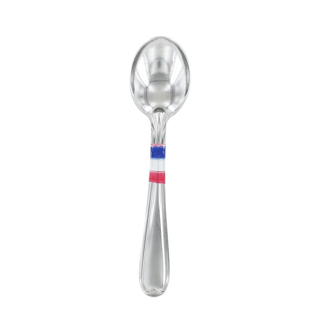 Lot de six cuillères à moka Guzzini en inox