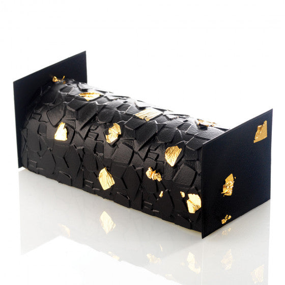 Feuilles décor gouttière à bûche De Buyer - feuilles plastiques à motifs