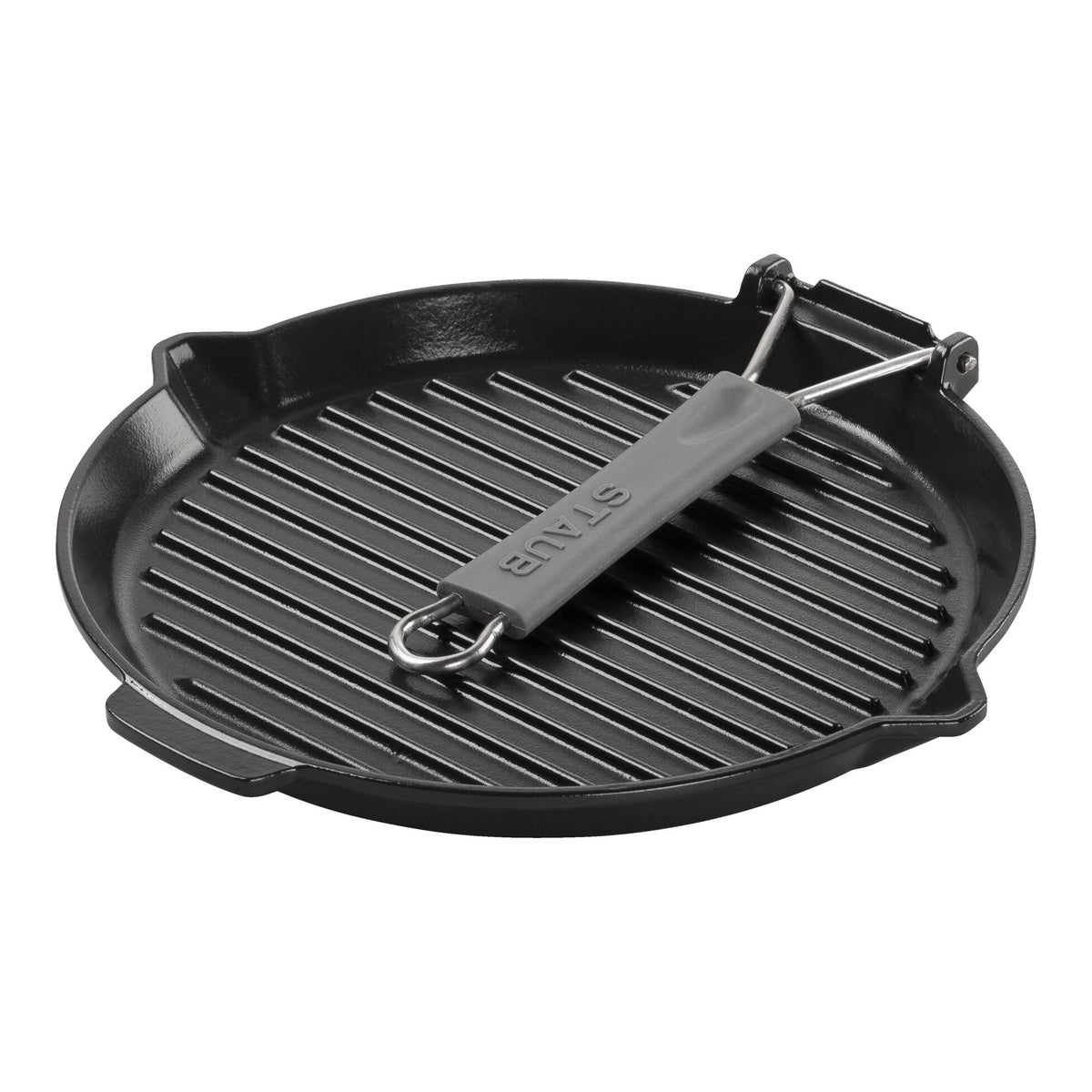 Gril avec bec verseur 27 cm, Fonte, Noir mat - Staub