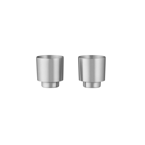 Tasses à espresso Makoto Steel Blomus - inox mat à double paroi