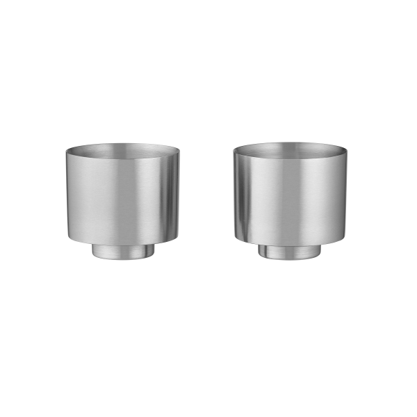 Tasses à café Makoto Steel Blomus - inox mat satiné à double paroi