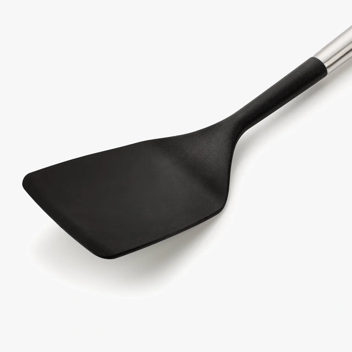 Spatule Arcos tête silicone noire et manche inox