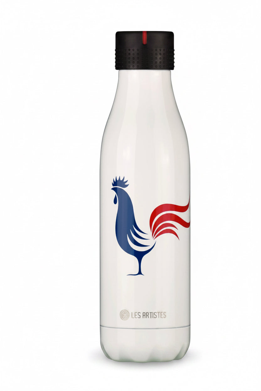 Bouteille isotherme Les Artistes Bottle'Up décor Le Coq