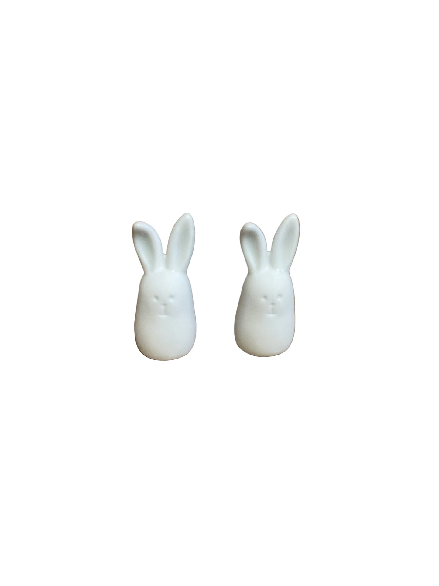Set de 2 petits lapins Räder porcelaine blanche