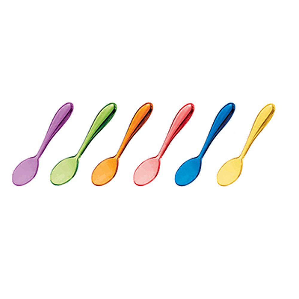 Lot de 6 petites cuillères couleurs assorties - Guzzini