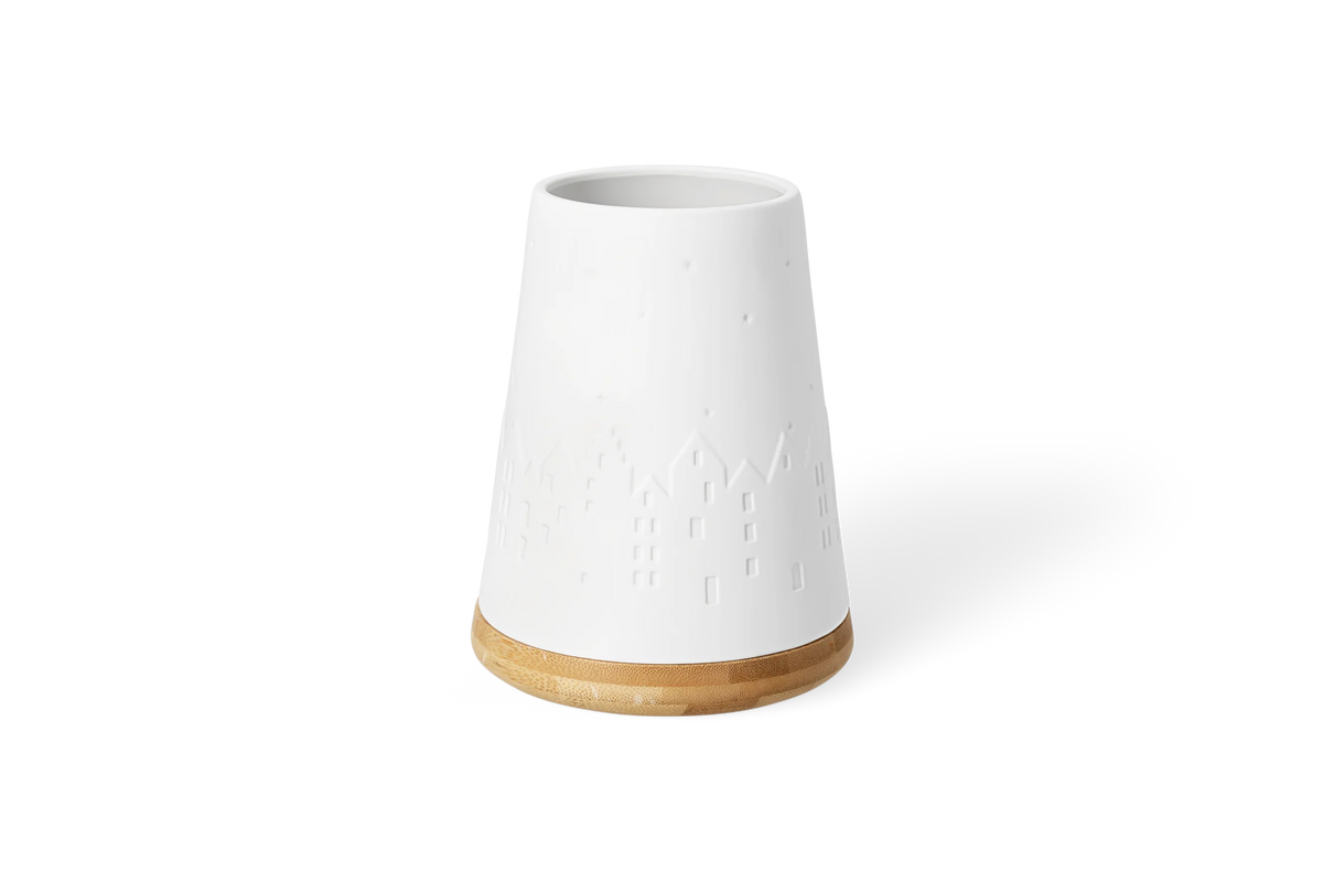 Photophore ville de nuit Räder porcelaine blanche