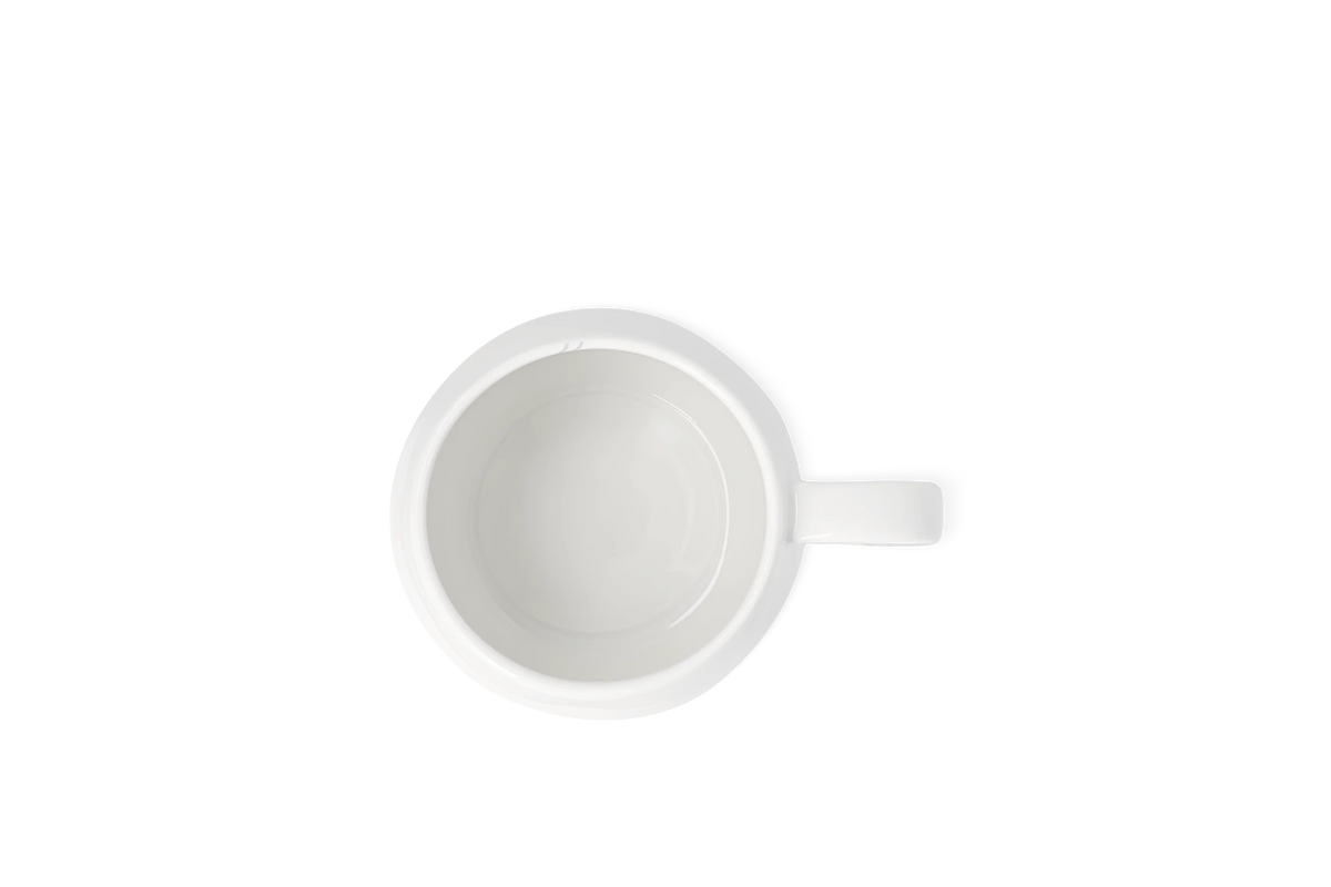 Tasse traces de ski dia Räder porcelaine blanche