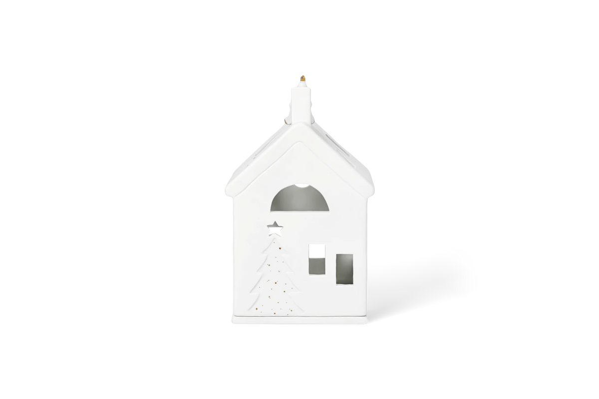 Maison lumineuse en attendant le renne Räder porcelaine blanche