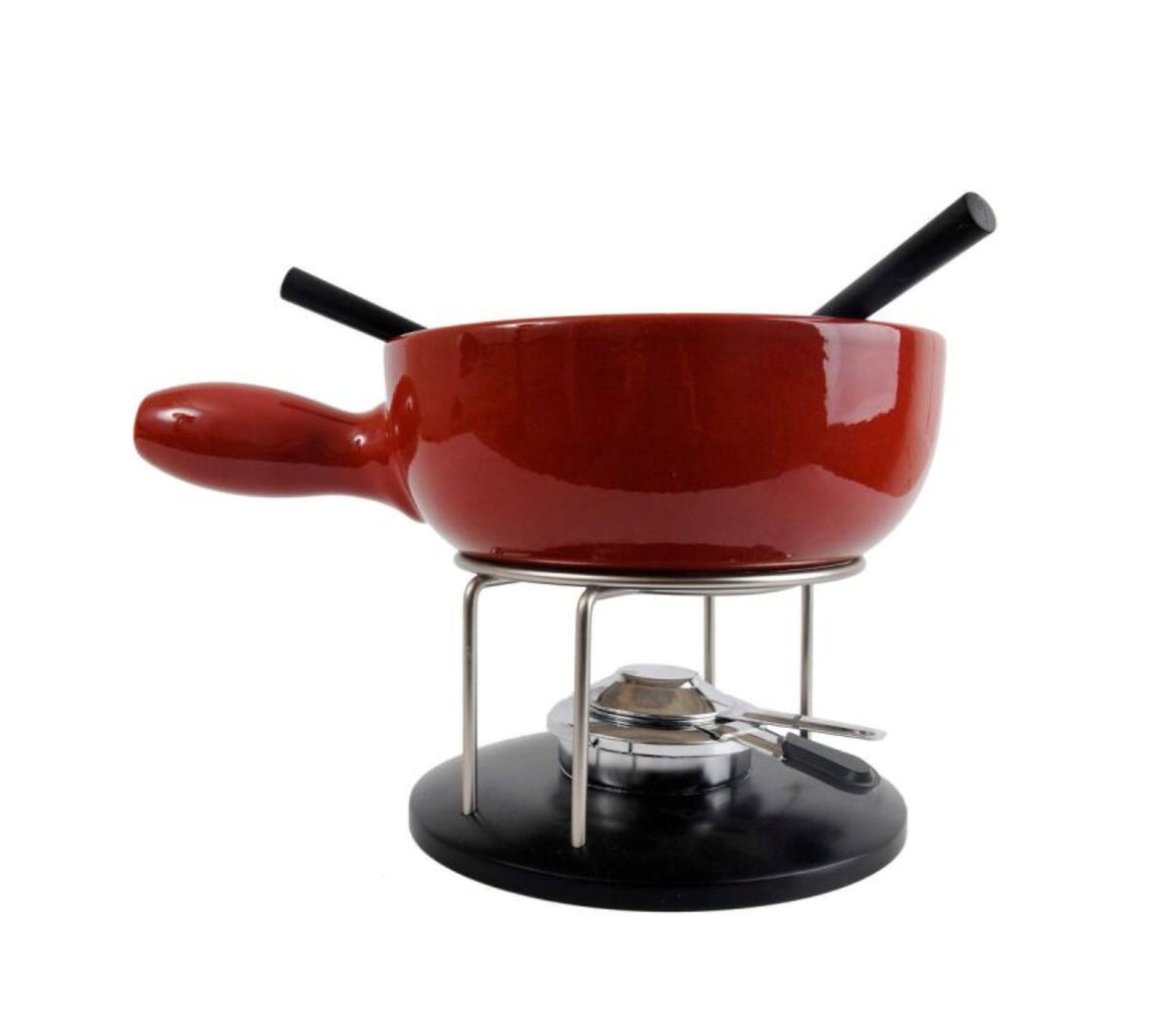 Brûleur à fondue universel Metaltex en inox avec éteignoir