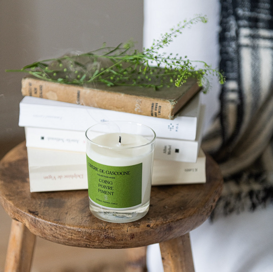 Bougie coing, poivre et piment 180 g - Cirerie de Gascogne