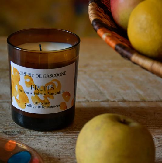 Bougie sureau, poire et muscadelle 180 g - Cirerie de Gascogne