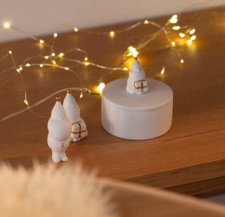 Trinket Pot Santa - Räder