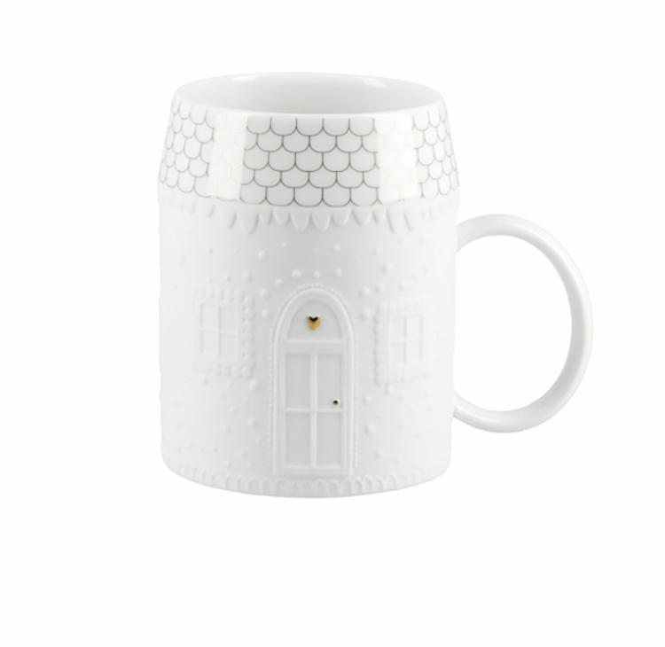 Mug bonhomme pain d'épice Räder porcelaine blanche