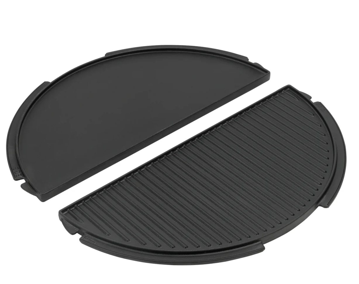 Demi-plancha en fonte réversible large - Big Green Egg
