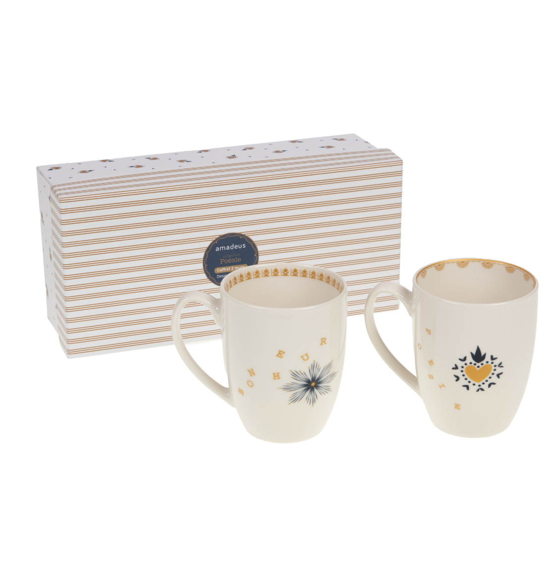 Coffret 2 mug poésie - Amadeus