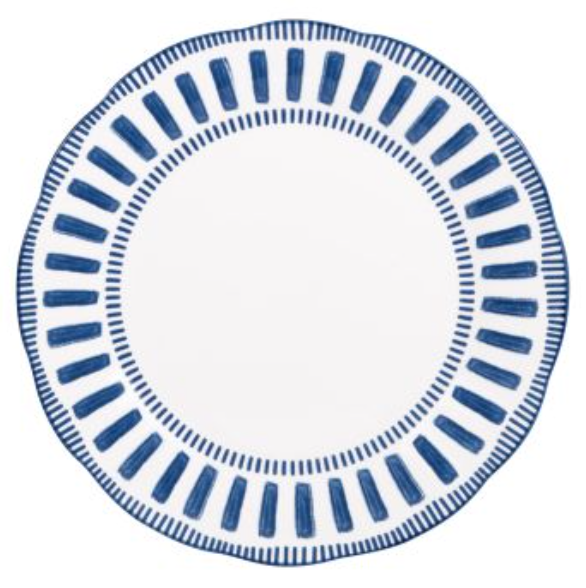 Assiette plate 27cm Napoli bleue - Table Passion