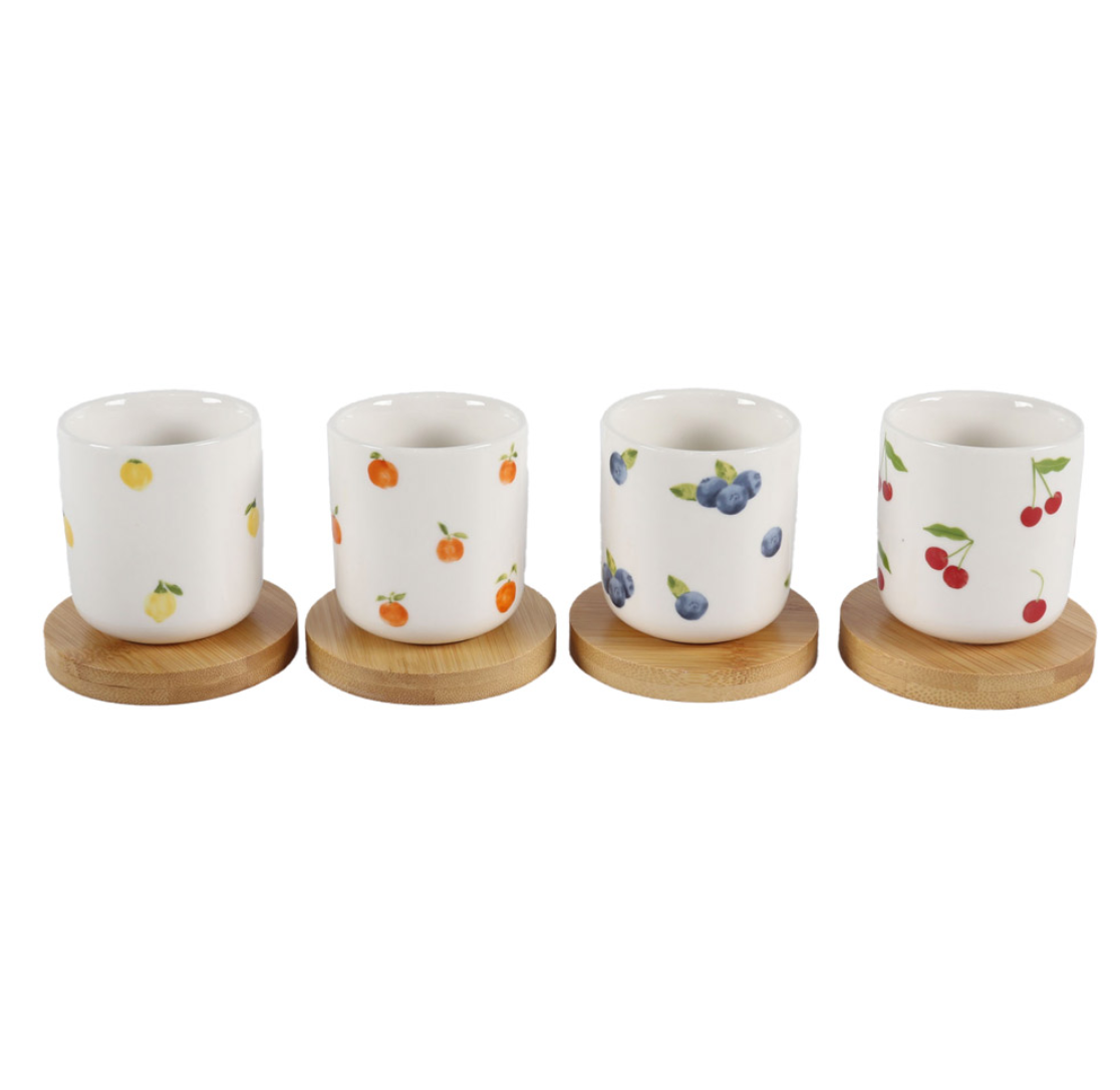 Coffret de 4 tasses et sous-tasses Bellanova 10 cl - Table Passion