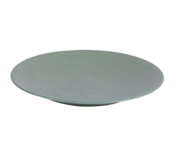 Assiette plate Vésuvio sauge 27 cm - Table Passion