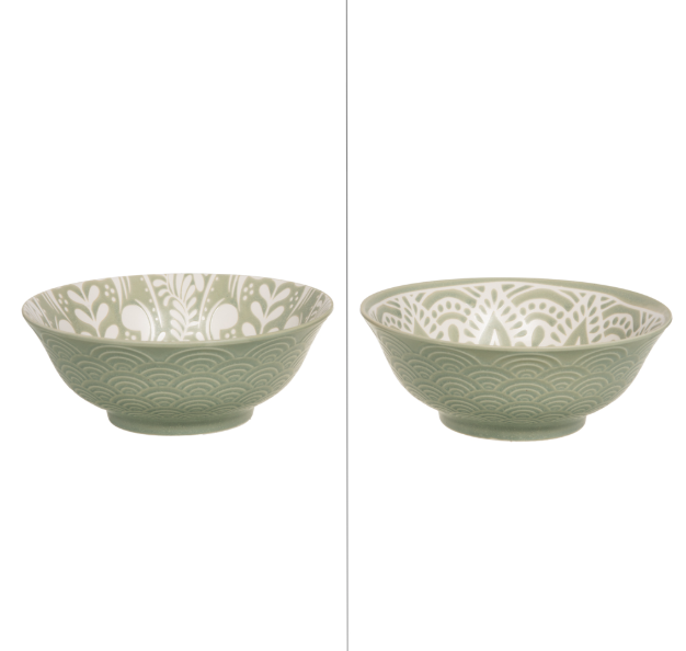 Saladier vert Safi 20 cm - Table Passion