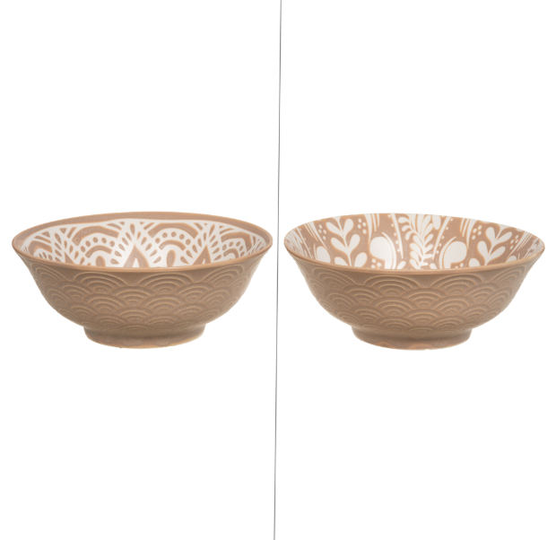 Saladier beige Safi 20 cm - Table Passion