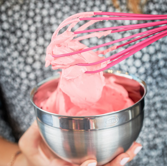 Fouet de cuisine silicone rose 27 cm - Rösle