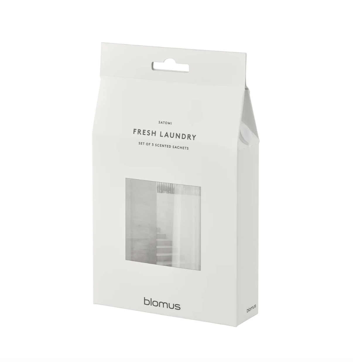 Sachet parfumé 3 pièce Satomi blanc parfum : Linge Propre - Blomus