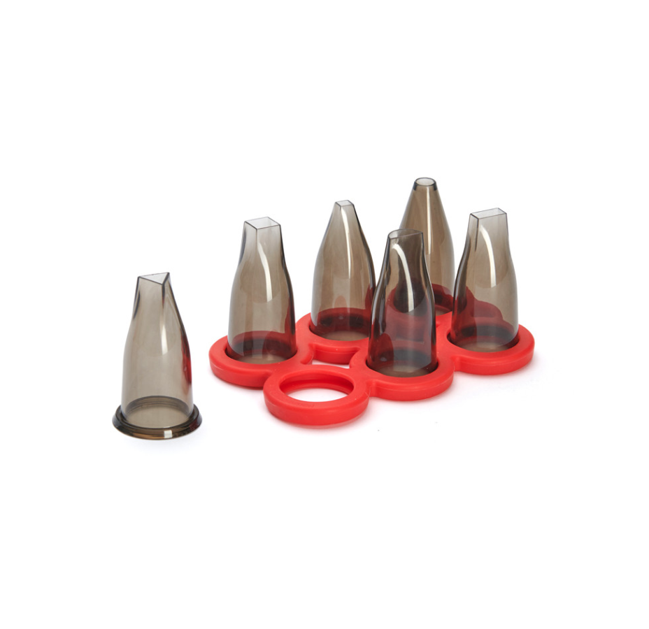 Coffret geo 6 douilles tritan et support - De Buyer