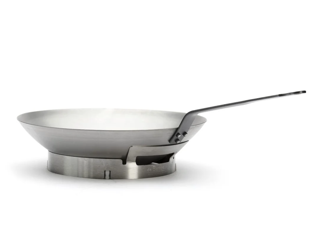 Support inox pour wok demi-sphérique - De Buyer