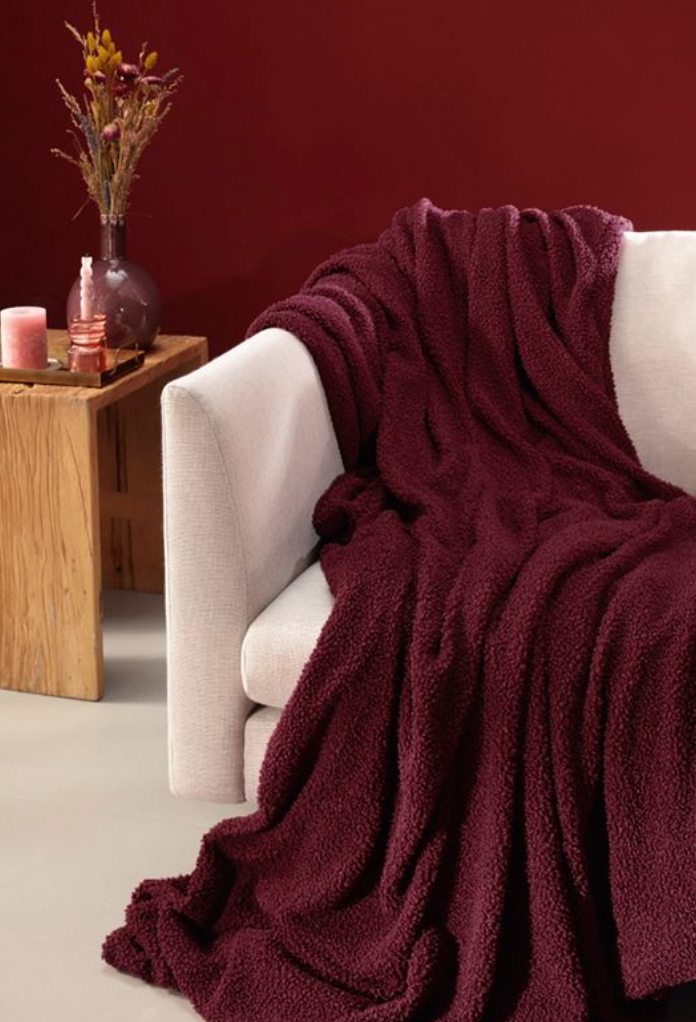 Wohndecke Teddy berry 150 x 200 cm - Biederlack