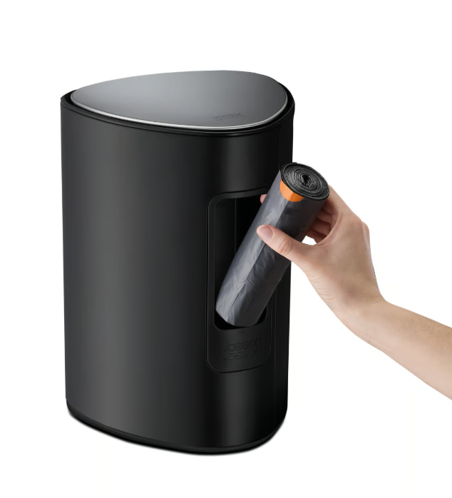 Poubelle Salle de Bain Noire à Pédale 5L EasyStore™ - Joseph Joseph
