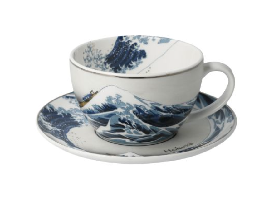 Tasse à thé et cappuccino La Grande Vague Hokusai – Goebel