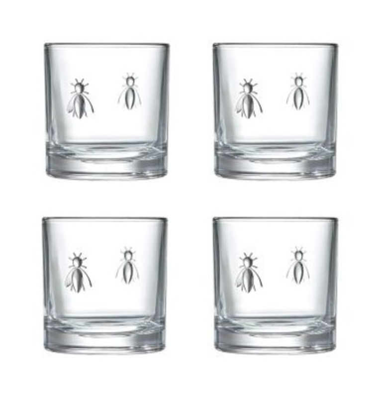 Gobelet whisky abeille par 4 - La Rochère