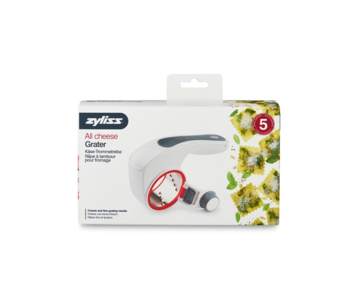 Râpe à tambour Zyliss pour fromage avec poignée ergonomique