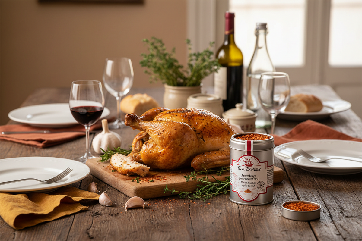Boîte d'assemblage pour poulet rôti