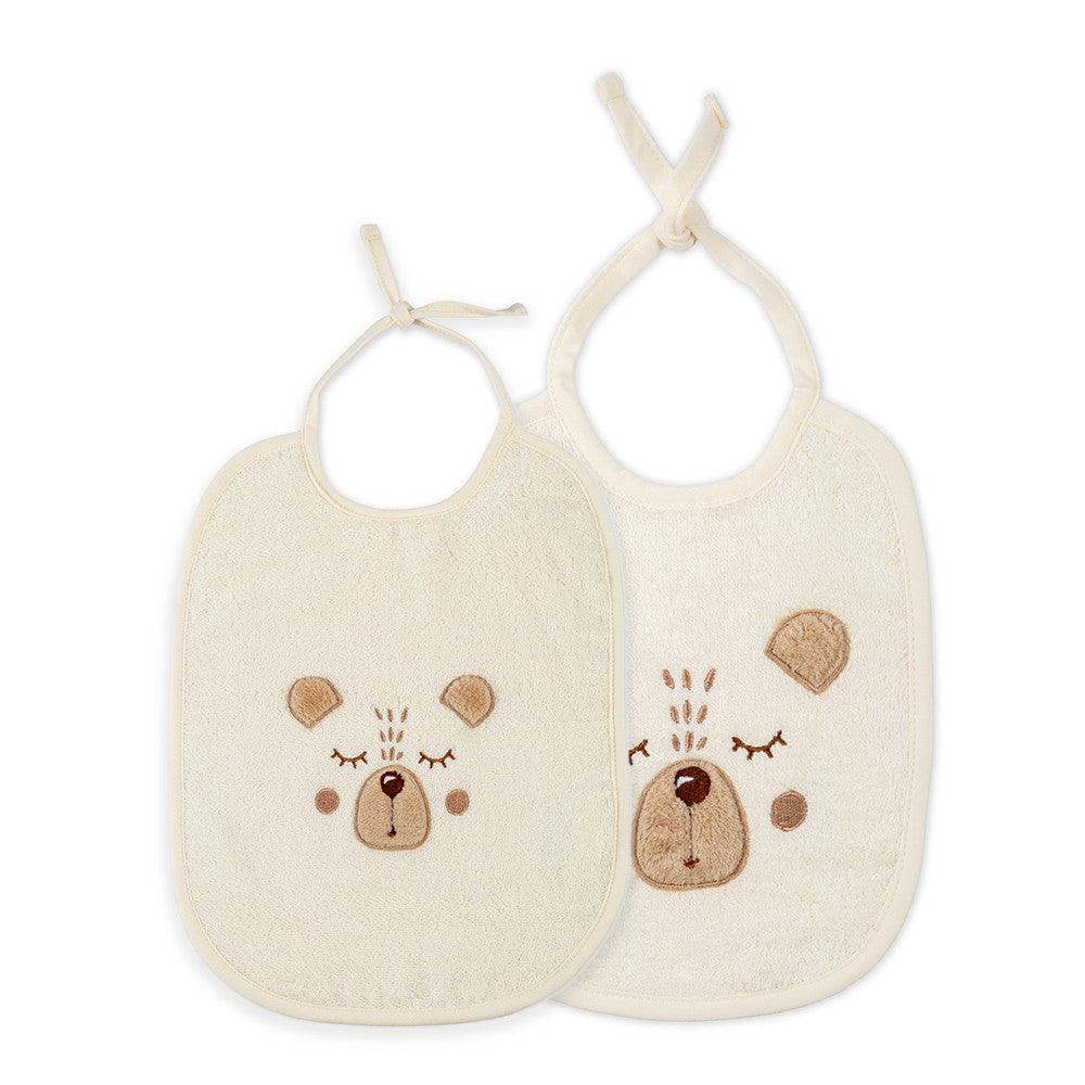 Bavoir Petit Ourson angora - Garnier-Thiebaut
