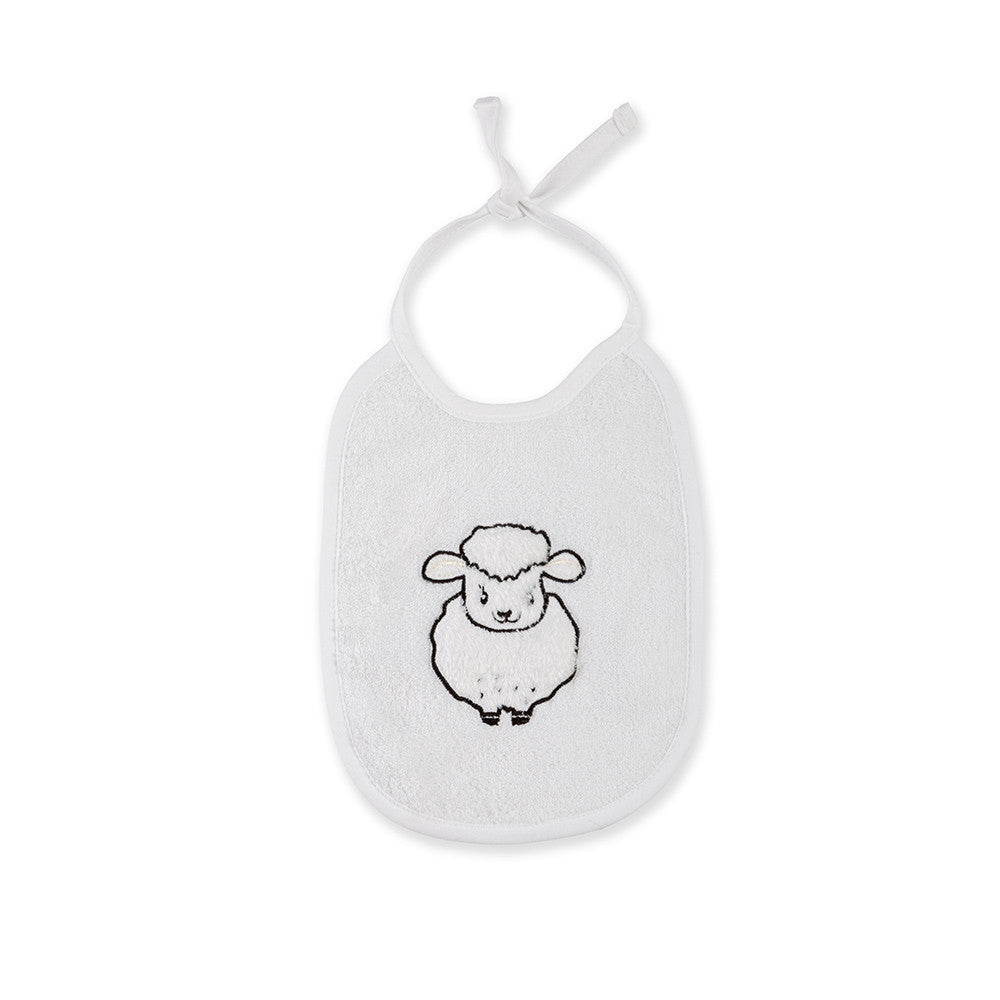 Bavoir Petit Mouton blanc - Garnier-Thiebaut