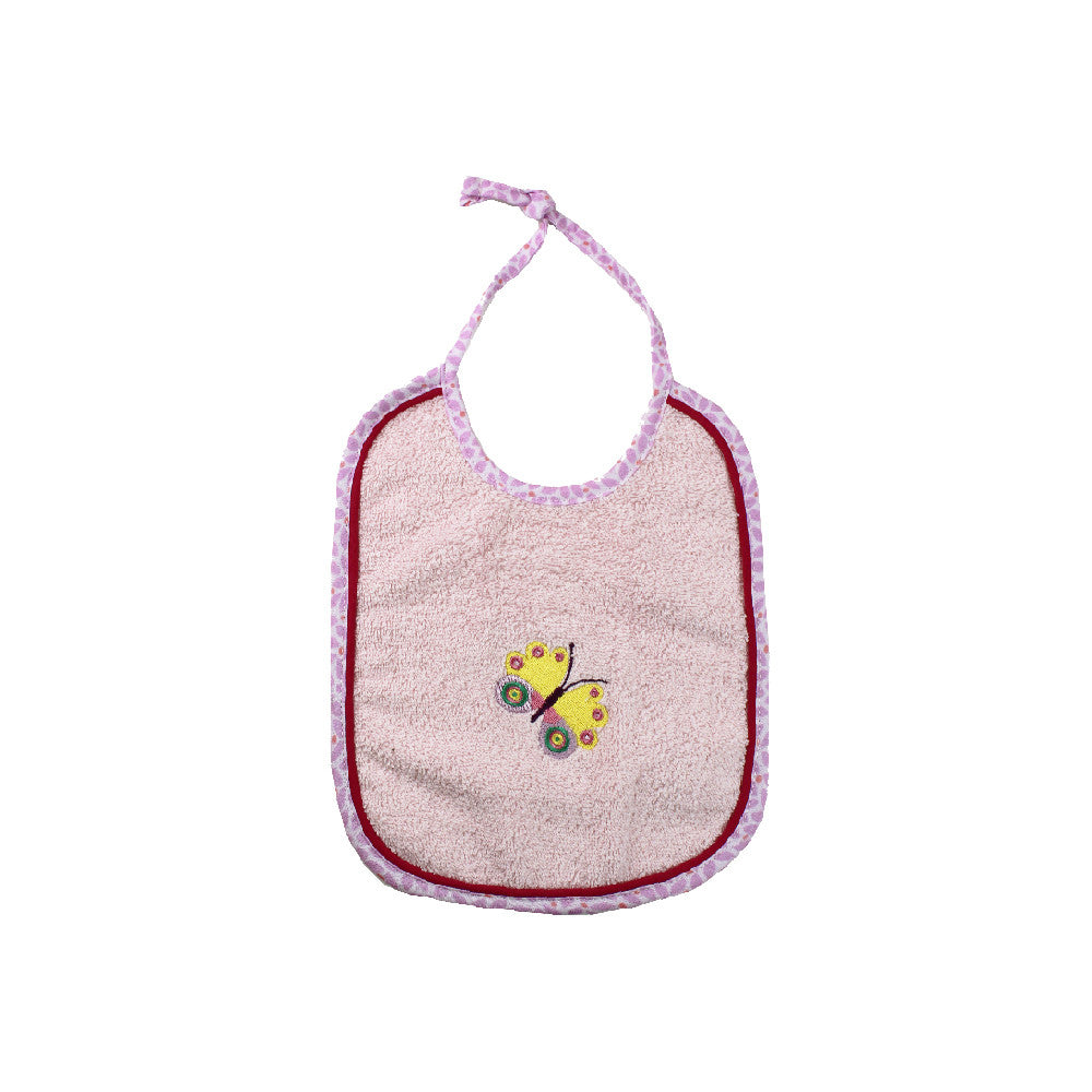 Bavoir Butterfly rose - Garnier-Thiebaut