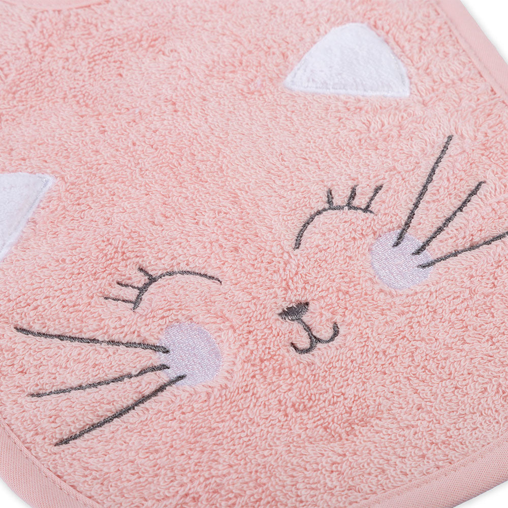 Bavoir Petit Chat rose - Garnier-Thiebaut