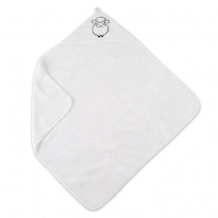 Cape de bain Petit Mouton blanc - Garnier-Thiebaut