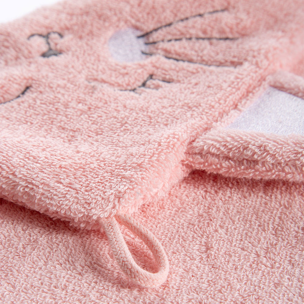 Cape de bain Petit Chat rose - Garnier-Thiebaut