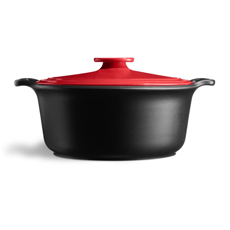 Cocotte ronde 7 L Sublime+ Emile Henry - céramique coloris Grand Cru