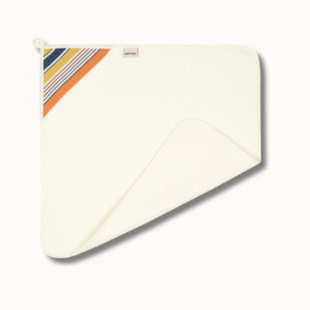 Essuie-mains carre nid eponge 45x45 cm - ecru/gouts